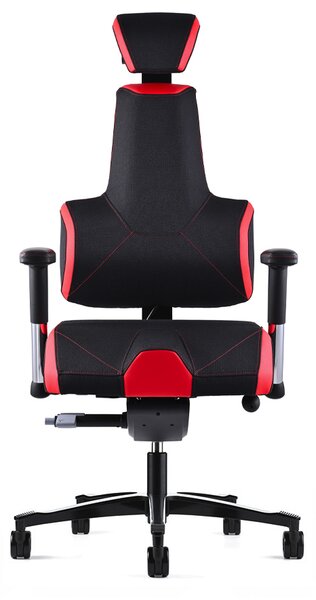 Zdravotní herní židle THERAPIA E+GAMER –⁠ černo-červená