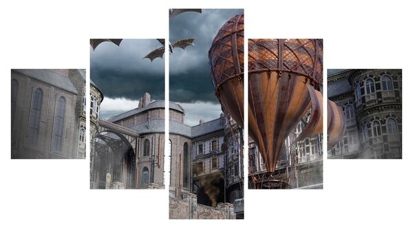 Obraz - Surrealistická krajina (125x70 cm)