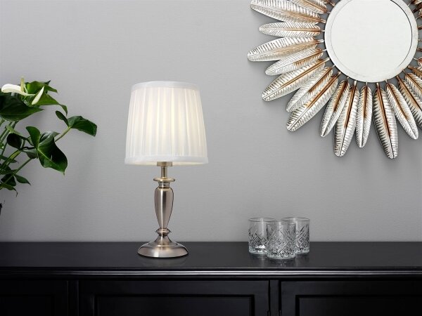 Cottex B1099BK - Stolní lampa INEB 1xE14/40W/230V stříbrná