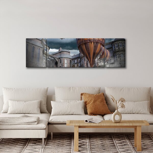 Obraz - Surrealistická krajina (170x50 cm)
