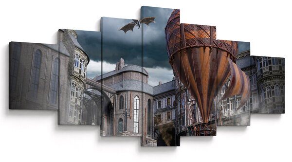Obraz - Surrealistická krajina (210x100 cm)