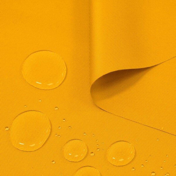 Voděodolná látka žlutá, šířka 160 cm MIG40 Žlutá Vzorek (10x10 cm +/-1 cm)