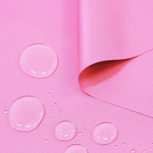 Voděodolná látka světle růžová, šířka 160 cm MIG14 Růžová Vzorek (10x10 cm +/-1 cm)
