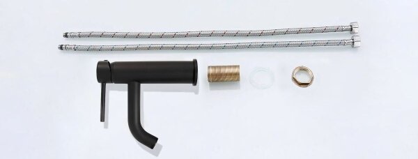 REA-B4102 - Umyvadlová baterie LUNGO 16,5 cm černá