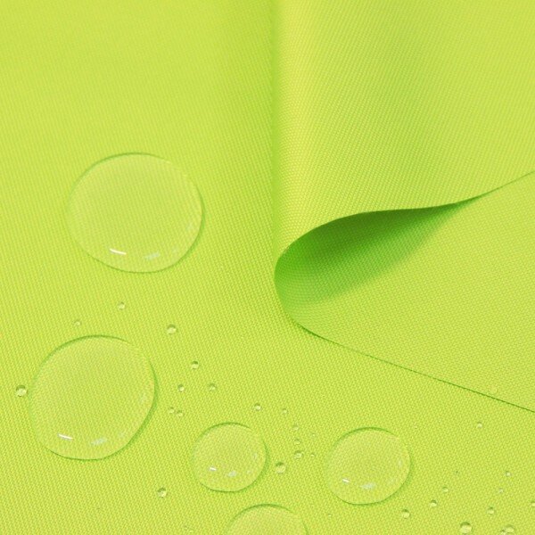 Voděodolná látka limetka světlá, šířka 160 cm MIG35 Zelená Vzorek (10x10 cm +/-1 cm)