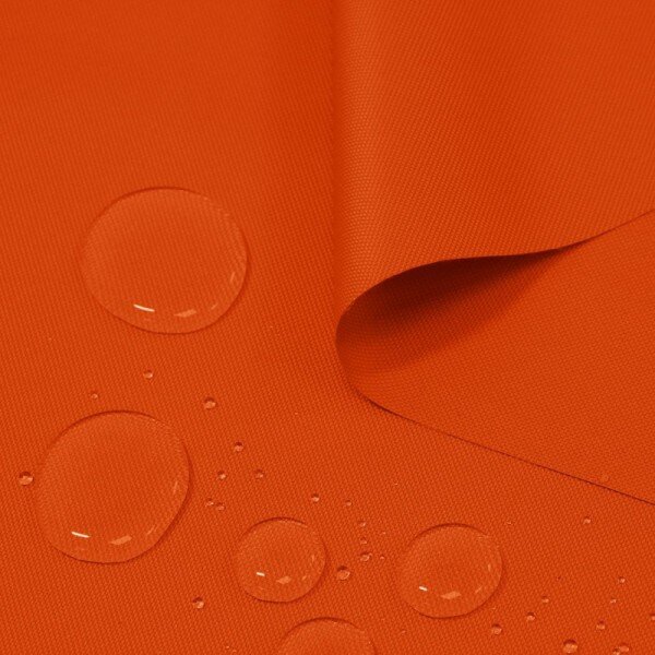 Voděodolná látka oranžová tmavá, šířka 160 cm MIG09 Oranžová Vzorek (10x10 cm +/-1 cm)