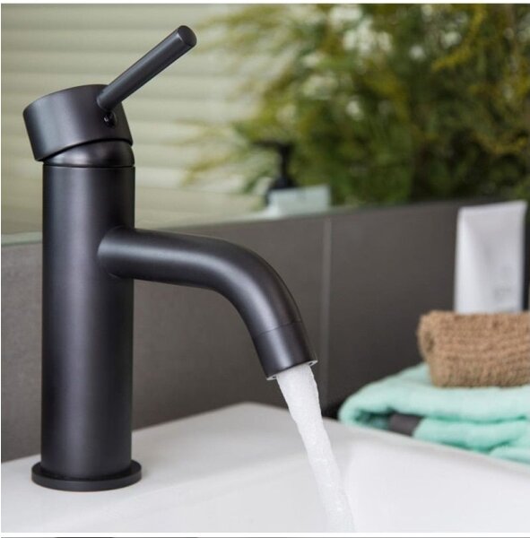 REA-B4102 - Umyvadlová baterie LUNGO 16,5 cm černá