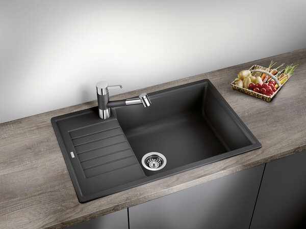 Blanco Zia XL 6 S Compact, silgranitový dřez 780x500x190 mm, 1-komorový, bílá soft, BLA-527214
