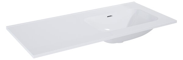 Elita Skappa, nábytkové umyvadlo bez otvoru (60+40)x46x2 cm, pravé, bílá, ELT-146035
