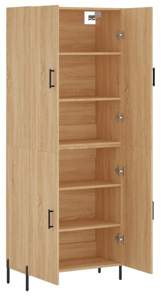 Skříň highboard dub sonoma 69,5 x 34 x 180 cm kompozitní dřevo 3195686