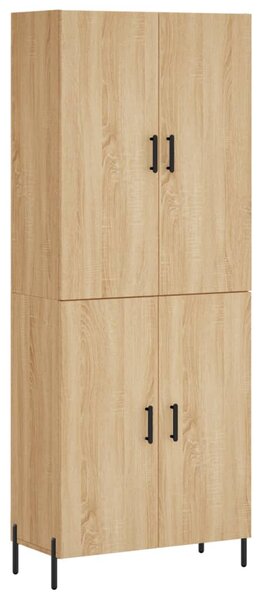 Skříň highboard dub sonoma 69,5 x 34 x 180 cm kompozitní dřevo 3195686