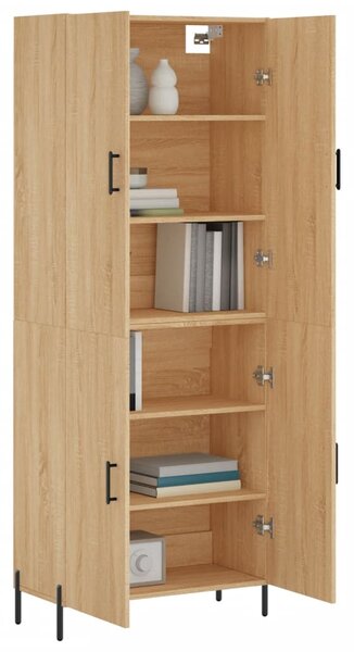 Skříň highboard dub sonoma 69,5 x 34 x 180 cm kompozitní dřevo 3195686