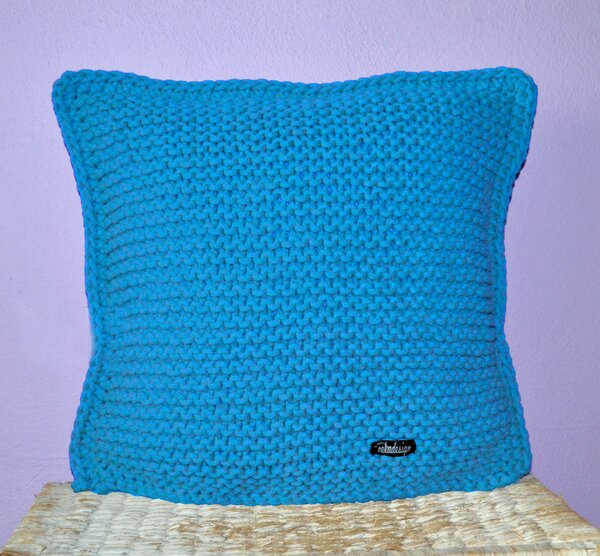 Pletený polštářek Braided 40x40cm Barva: Fialová