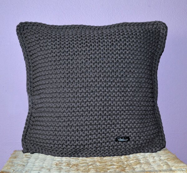 Pletený polštářek Braided 40x40cm Barva: Fialová