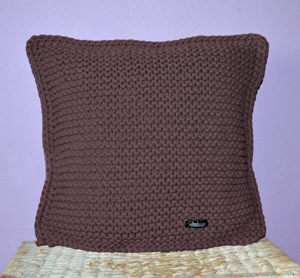 Pletený polštářek Braided 40x40cm Barva: Fialová
