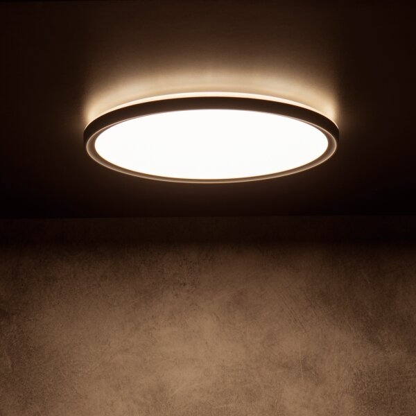 Kanlux 31513 - LED Stropní svítidlo AZPO LED/11,8W/230V pr. 22,5 cm IP54 černá