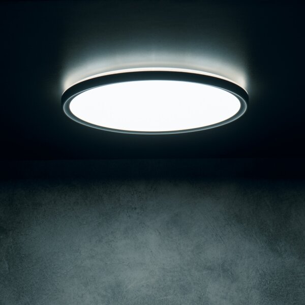 Kanlux 31513 - LED Stropní svítidlo AZPO LED/11,8W/230V pr. 22,5 cm IP54 černá