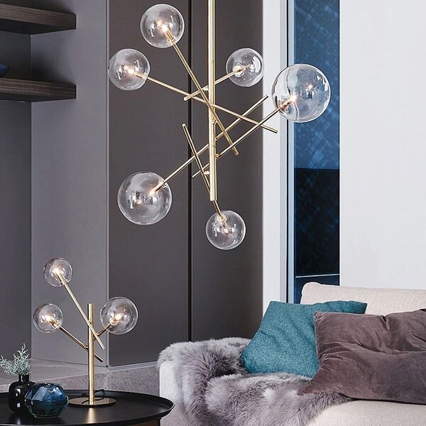 TooLight Visací stropní svítidlo Kule 6 APP919-6CP zlaté