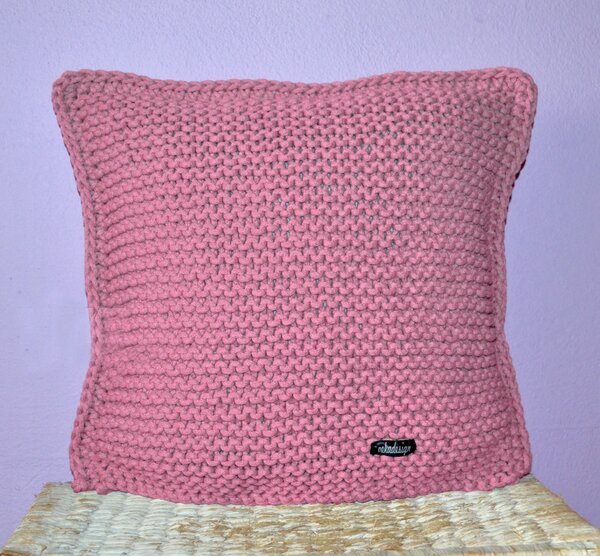 Pletený polštářek Braided 40x40cm Barva: Fialová