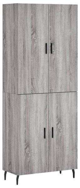 Skříň highboard šedá sonoma 69,5 x 34 x 180 cm kompozitní dřevo 3195697
