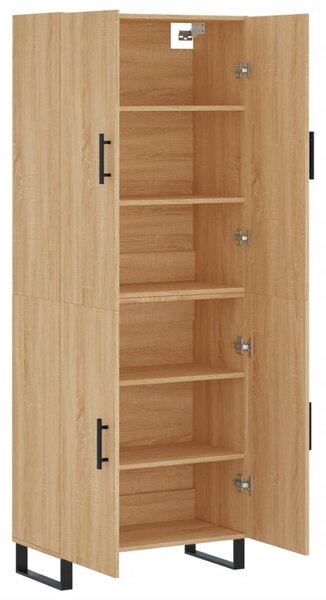 Skříň highboard dub sonoma 69,5 x 34 x 180 cm kompozitní dřevo 3195702