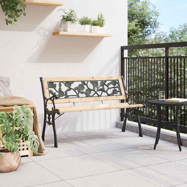 Zahradní lavice 2 -Seater 116 x 54 x 73 cm dřevo Hnědá 319570