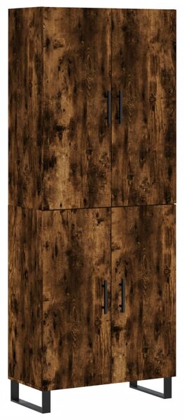 Skříň highboard kouřový dub 69,5 x 34 x 180 cm kompozitní dřevo 3195704