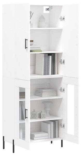 Skříň highboard bílá 69,5 x 34 x 180 cm kompozitní dřevo 3195739
