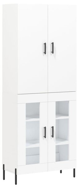 Skříň highboard bílá 69,5 x 34 x 180 cm kompozitní dřevo 3195739