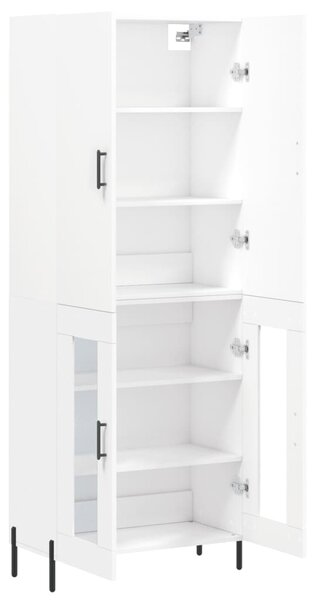 Skříň highboard bílá 69,5 x 34 x 180 cm kompozitní dřevo 3195739