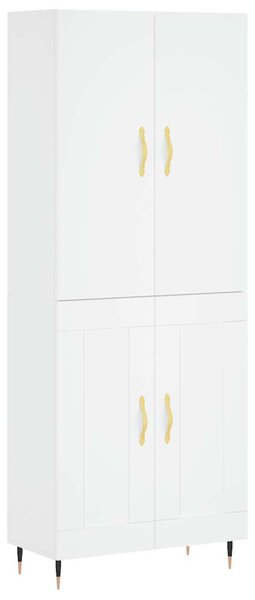 Skříň highboard bílá 69,5 x 34 x 180 cm kompozitní dřevo 3195771