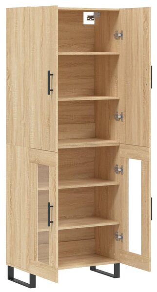 Skříň highboard dub sonoma 69,5 x 34 x 180 cm kompozitní dřevo 3195758
