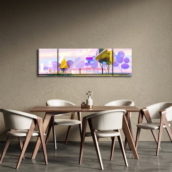 Obraz - Abstrakce, krajina (170x50 cm)