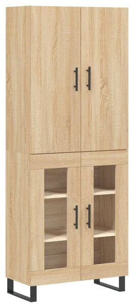 Skříň highboard dub sonoma 69,5 x 34 x 180 cm kompozitní dřevo 3195758