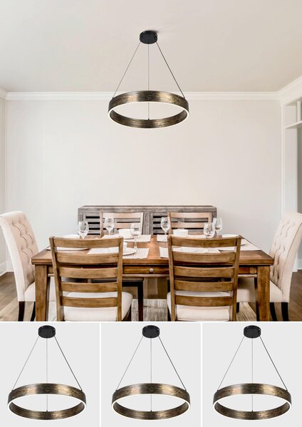 ZÁVĚSNÉ LED SVÍTIDLO, 59/120 cm Dieter Knoll - Závěsná LED svítidla