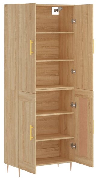 Skříň highboard dub sonoma 69,5 x 34 x 180 cm kompozitní dřevo 3195782