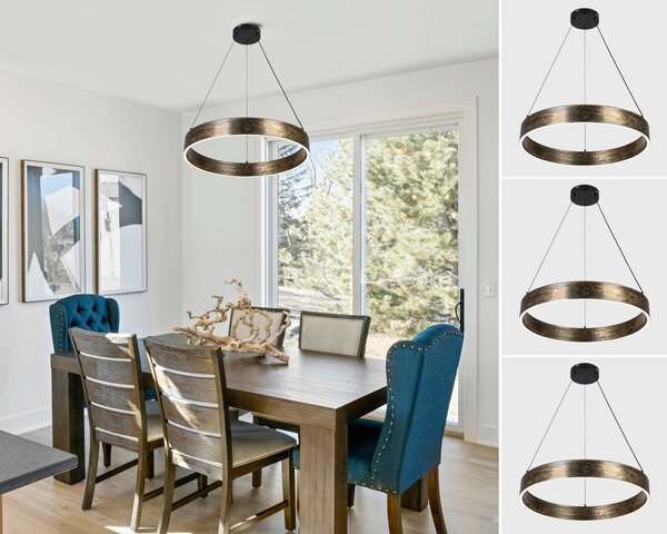 ZÁVĚSNÉ LED SVÍTIDLO, 59/120 cm Dieter Knoll - Závěsná LED svítidla