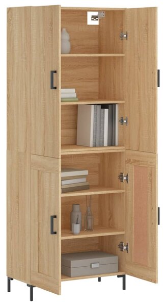 Skříň highboard dub sonoma 69,5 x 34 x 180 cm kompozitní dřevo 3195790