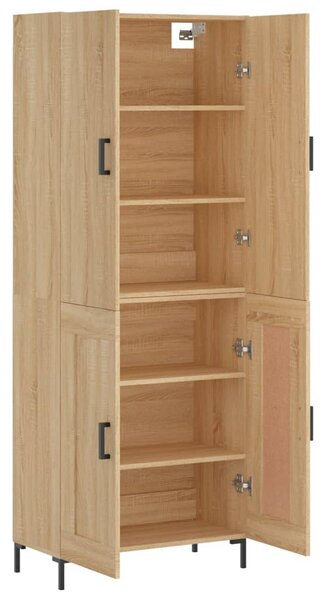 Skříň highboard dub sonoma 69,5 x 34 x 180 cm kompozitní dřevo 3195790