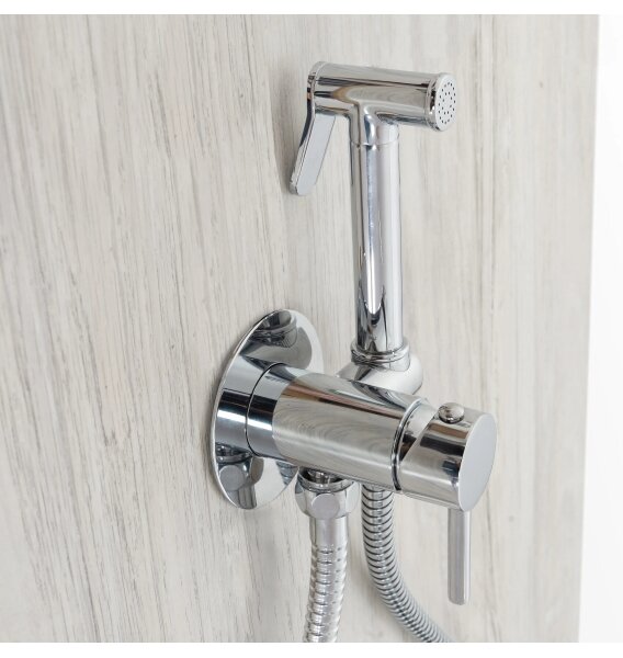 REA-B4106-Bidet. baterie se sprškou pro podomítkovou instalaci LUNGO lesk. chrom
