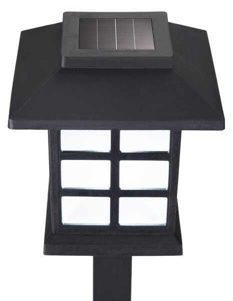Deuba Sada 6 LED solárních lamp - černá