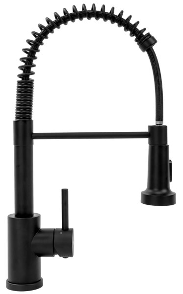 REA-B4820 - Dřezová baterie s vytahovací sprškou COLIN 42,5 cm černá