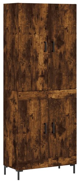 Skříň highboard kouřový dub 69,5 x 34 x 180 cm kompozitní dřevo 3195792