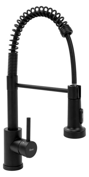REA-B4820 - Dřezová baterie s vytahovací sprškou COLIN 42,5 cm černá