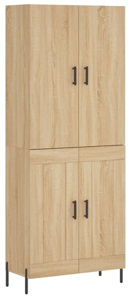 Skříň highboard dub sonoma 69,5 x 34 x 180 cm kompozitní dřevo 3195798