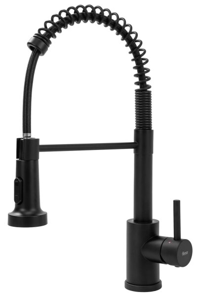 REA-B4820 - Dřezová baterie s vytahovací sprškou COLIN 42,5 cm černá