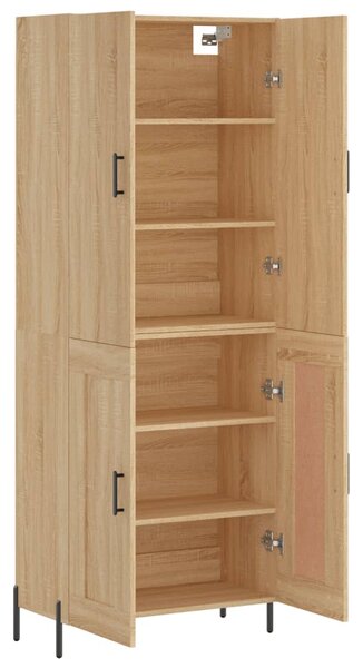 Skříň highboard dub sonoma 69,5 x 34 x 180 cm kompozitní dřevo 3195798