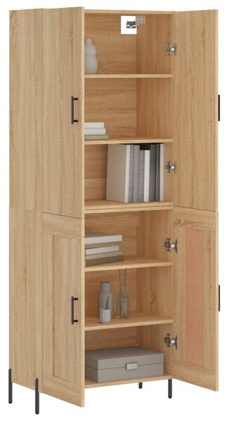 Skříň highboard dub sonoma 69,5 x 34 x 180 cm kompozitní dřevo 3195798