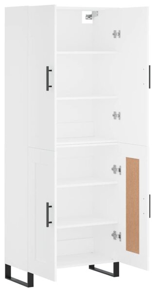 Skříň highboard bílá 69,5 x 34 x 180 cm kompozitní dřevo 3195811