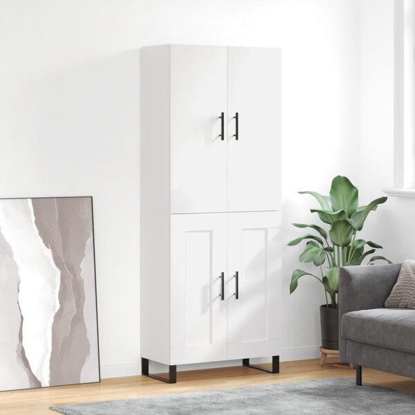 Skříň highboard bílá 69,5 x 34 x 180 cm kompozitní dřevo 3195811